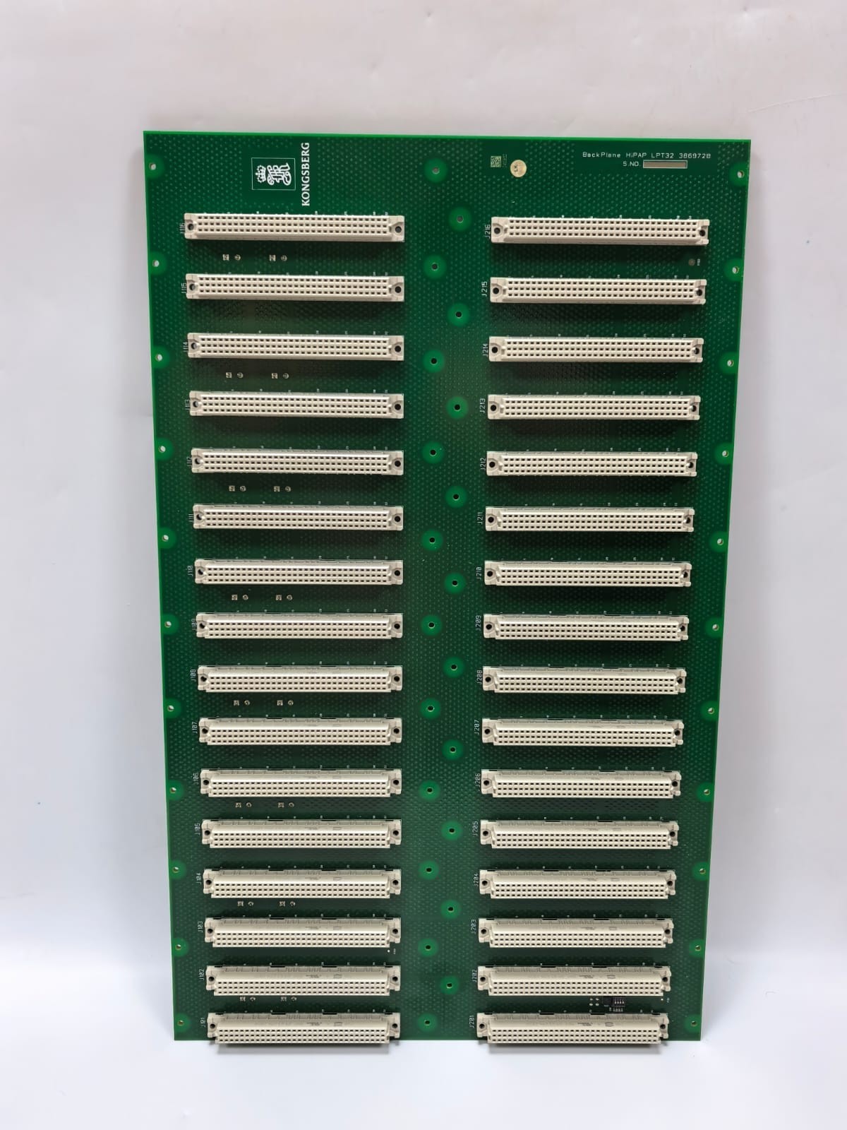 KONGSBERG HIPAP LPT32 386972B BACKPLANE