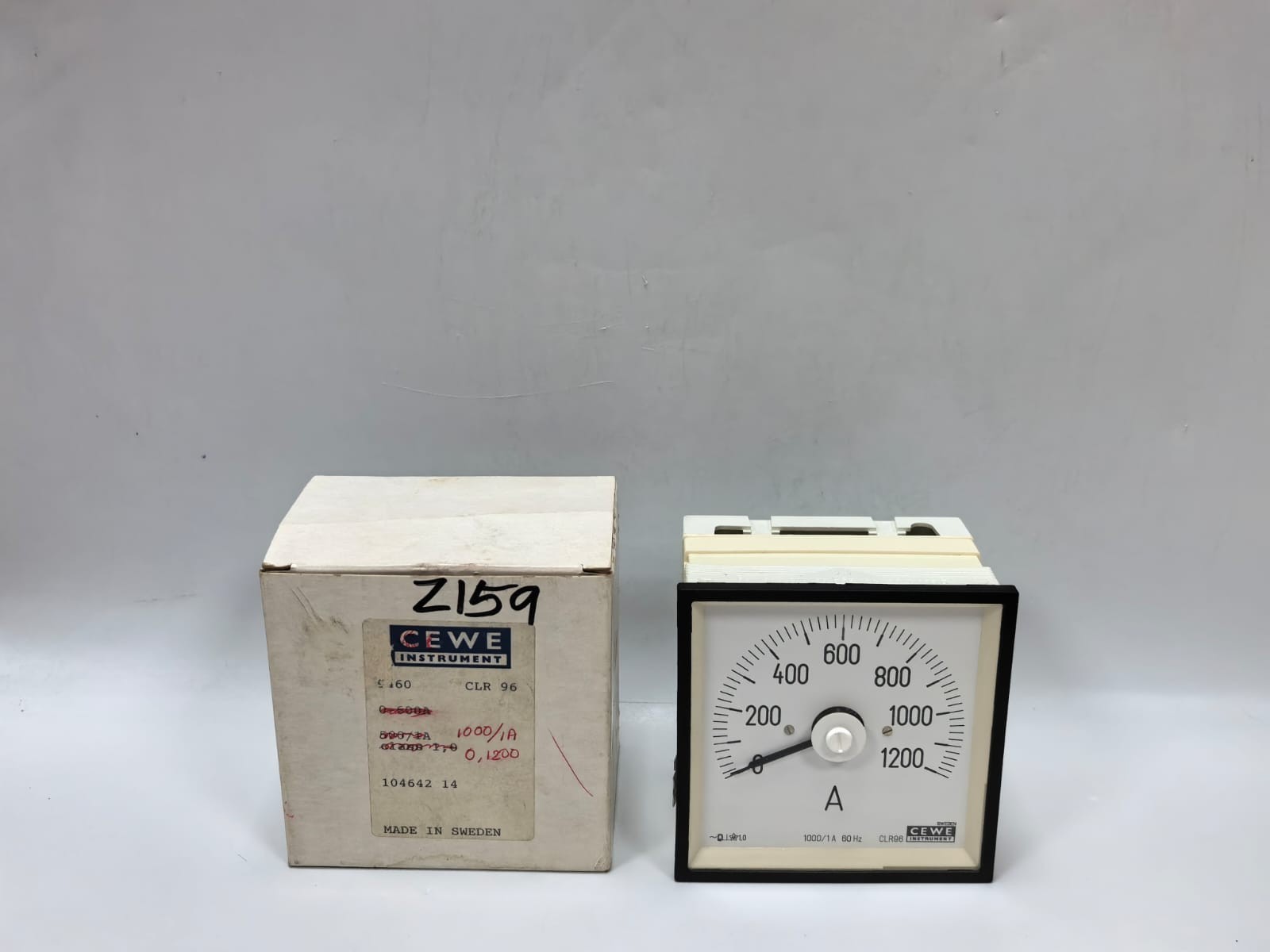 CEWE INSTRUMENTS CLR96 ANALOG PANEL METER 1000/1A 60HZ 0-1200