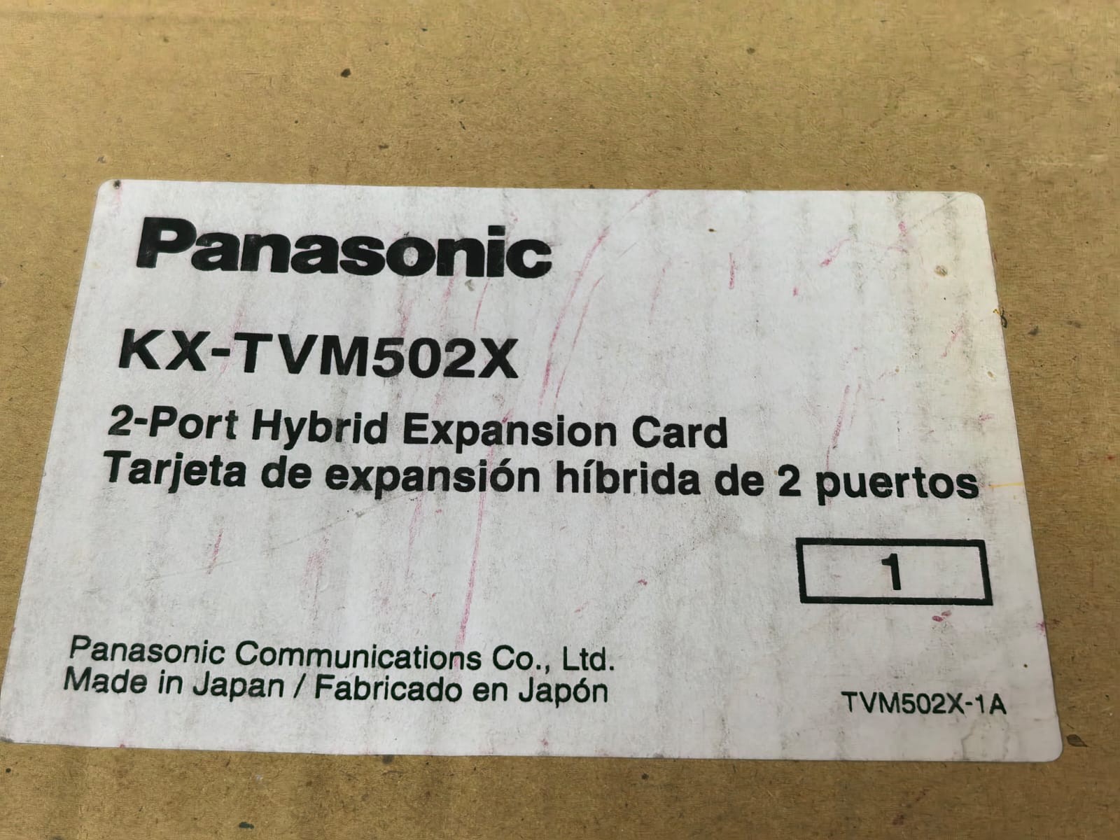 Panasonic KX-TVM502X PANASONIC KX-TVM502X 2-PORT HYBRID EXPANSION CARD 10