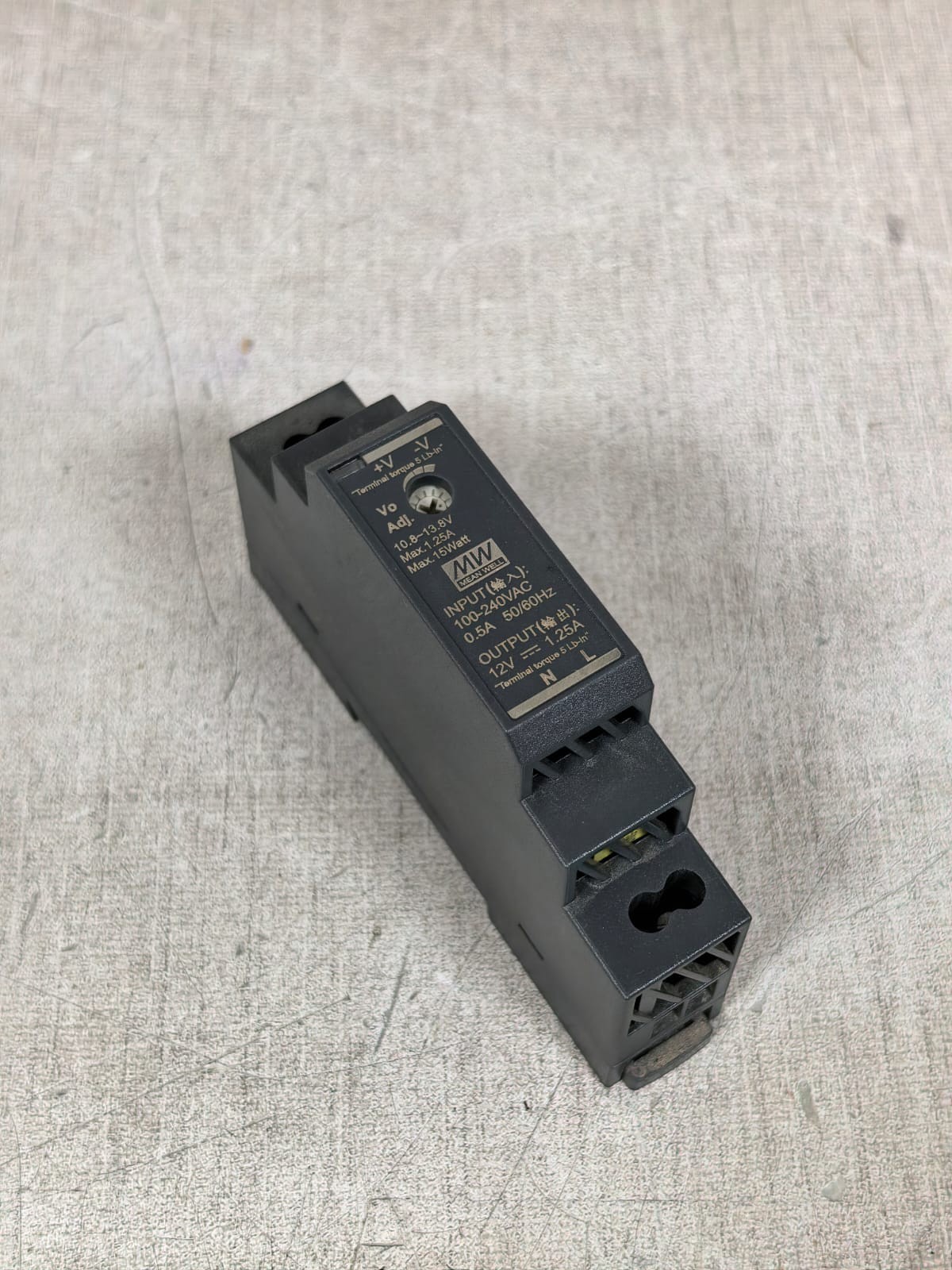 UNKNOWN HDR-15-12 LOT MEANWELL HDR-15-12 POWER SUPPLY 100-240VAC 4