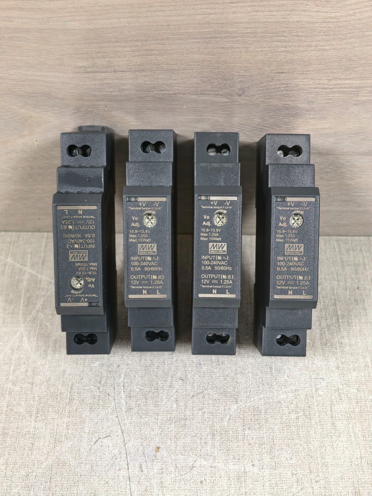 LOT MEANWELL HDR-15-12 POWER SUPPLY 100-240VAC