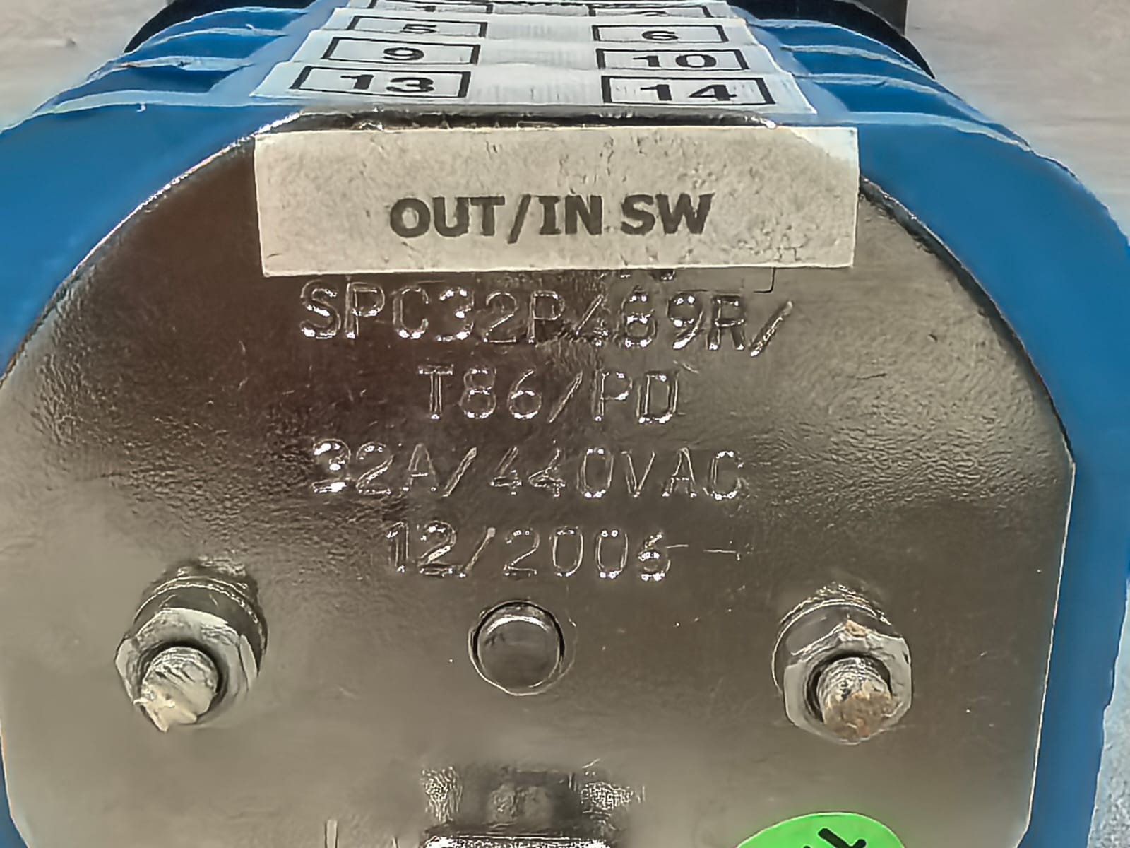 UNKNOWN SPC32P489R/T86/PD SWITRON SPC32P489R/T86/PD ROTARY SWITCH 32A 440VAC 8