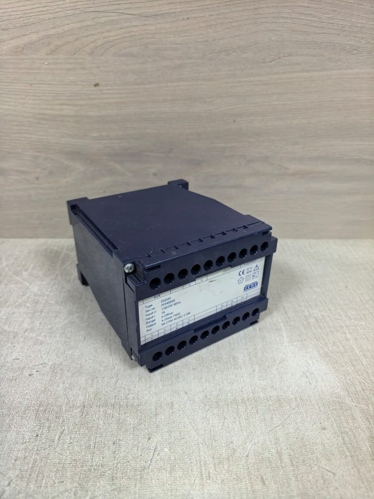 CEWE DQ345 CEWE INSTRUMENT DQ345 POWER TRANSDUCER 80-276VAC/DC 2.5W 4