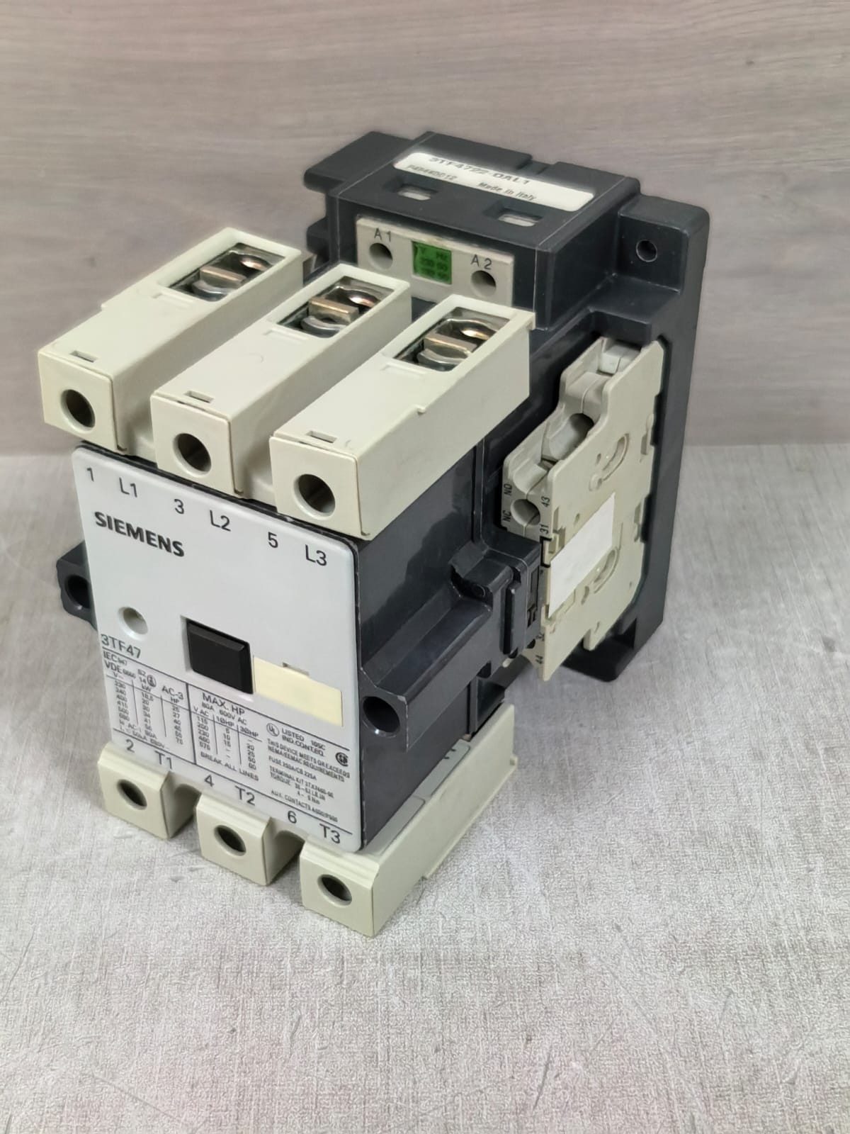 Siemens 3TF47/3TF4722-0AL1 SIEMENS 3TF47 3TF4722-0AL1 MAGNETIC CONTACTOR 80A 600VAC 4
