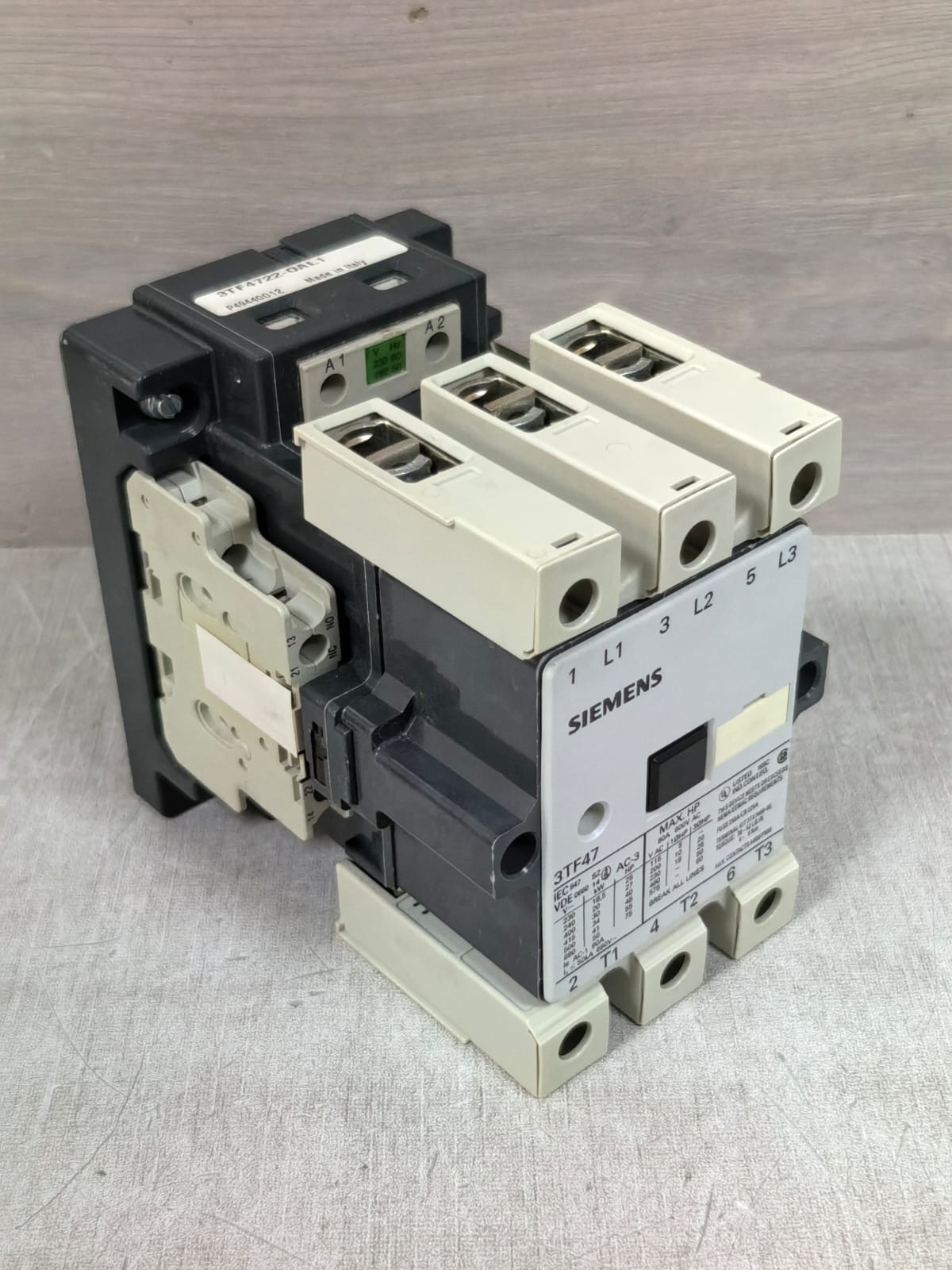 Siemens 3TF47/3TF4722-0AL1 SIEMENS 3TF47 3TF4722-0AL1 MAGNETIC CONTACTOR 80A 600VAC 5