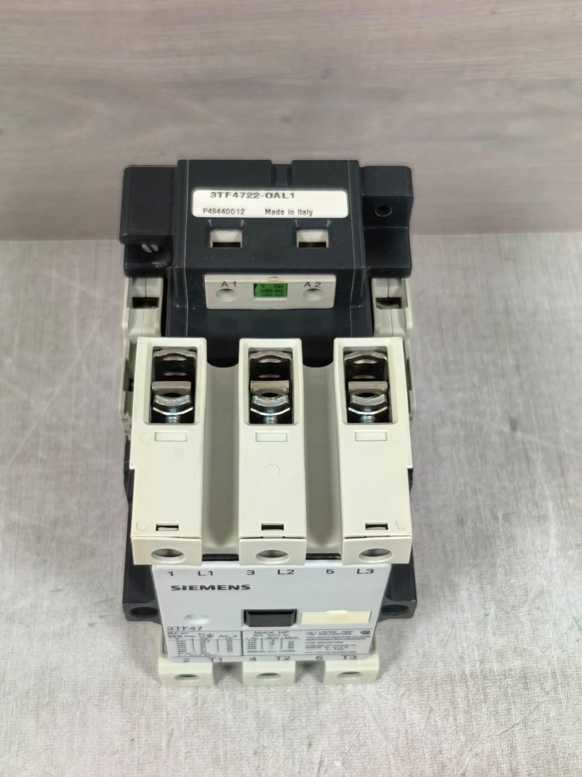 Siemens 3TF47/3TF4722-0AL1 SIEMENS 3TF47 3TF4722-0AL1 MAGNETIC CONTACTOR 80A 600VAC 10