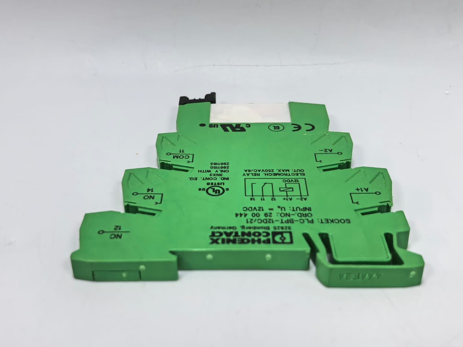 Phoenix Contact PLC-BPT-12DC/21 PCS PHOENIX CONTACT PLC-BPT-12DC/21 TERMINAL BLOCK RELAY 29 00 444 4