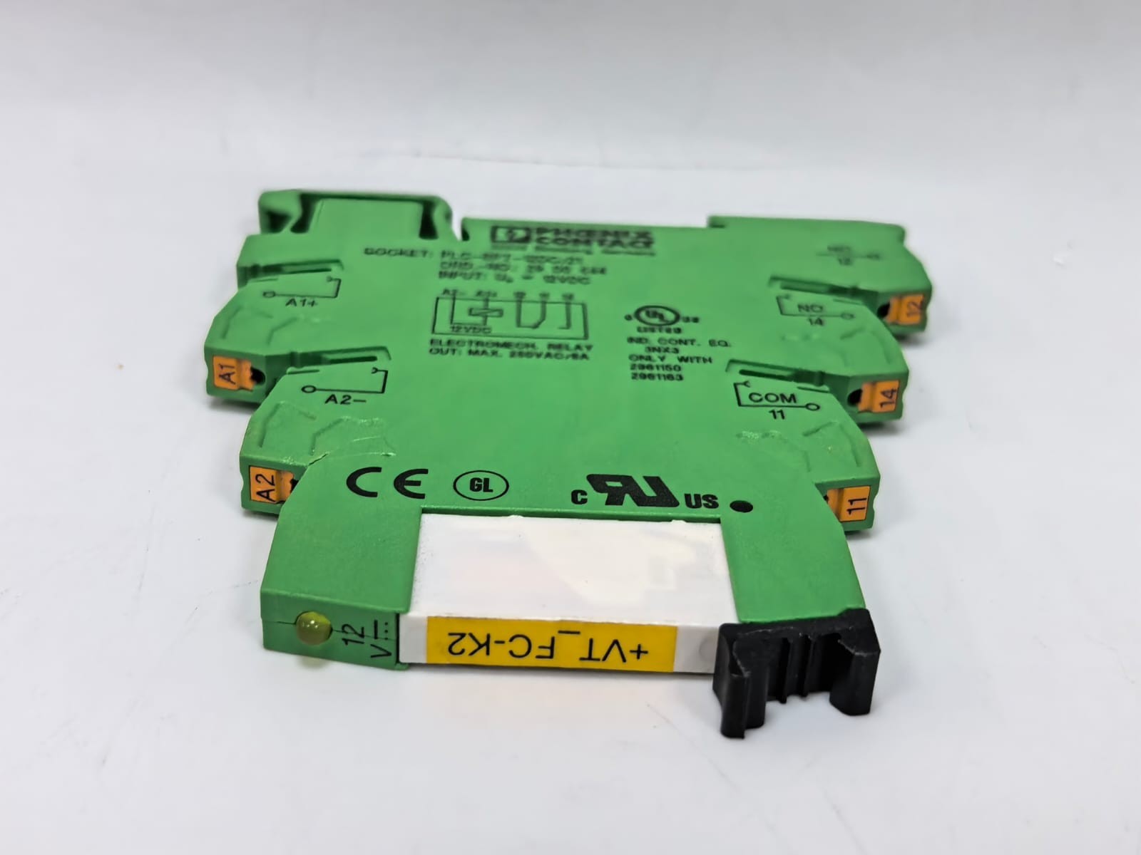 Phoenix Contact PLC-BPT-12DC/21 PCS PHOENIX CONTACT PLC-BPT-12DC/21 TERMINAL BLOCK RELAY 29 00 444 8