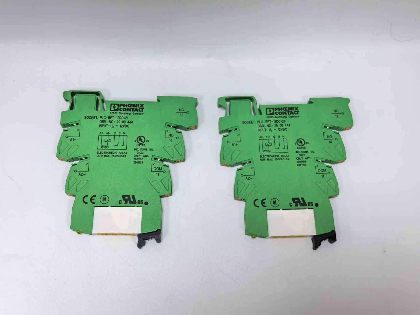 PCS PHOENIX CONTACT PLC-BPT-12DC/21 TERMINAL BLOCK RELAY 29 00 444