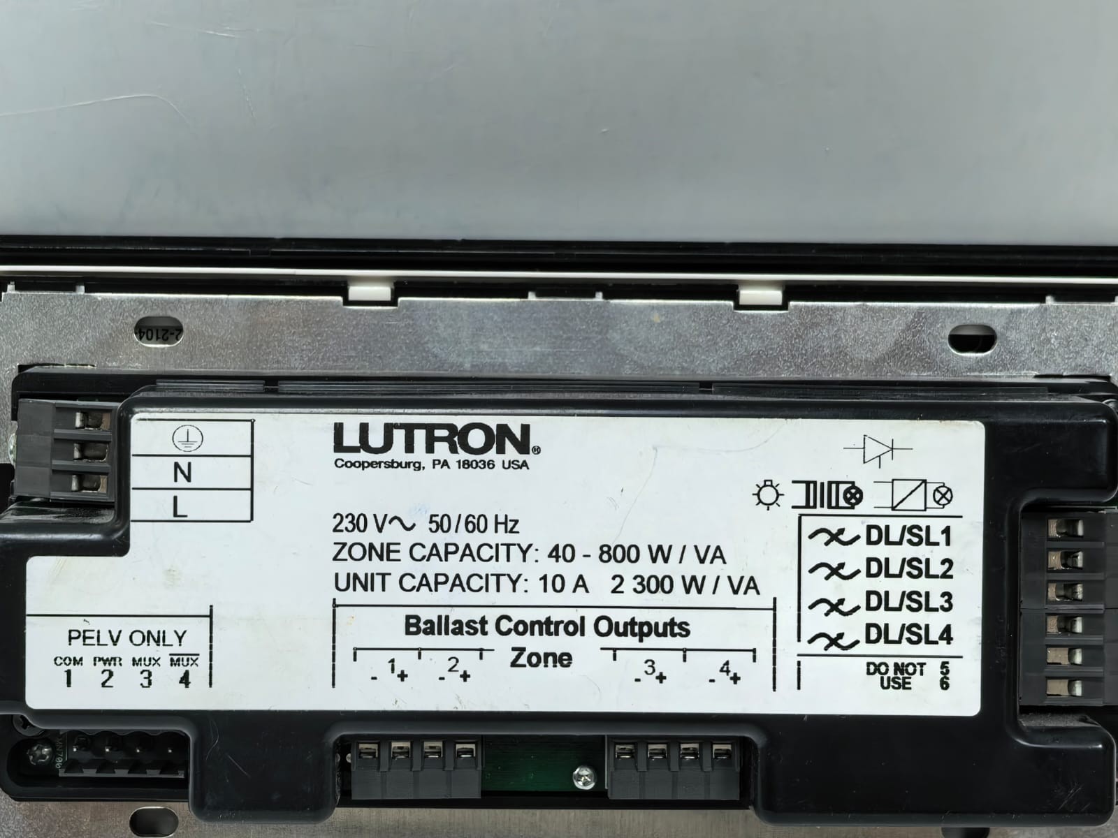 Lutron GXI-3504-CE LUTRON GRAFIK EYE GXI-3504-CE 4-ZONE LIGHTING SCENE CONTROLLER 5