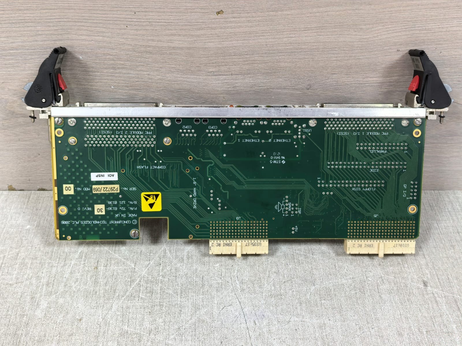 CONCURRENT TECHNOLOGIES 2X-6138-30 REV.D CONCURRENT TECHNOLOGIES AD PP5 001 P/N:72X-6138-30 REV.D MODULE 10