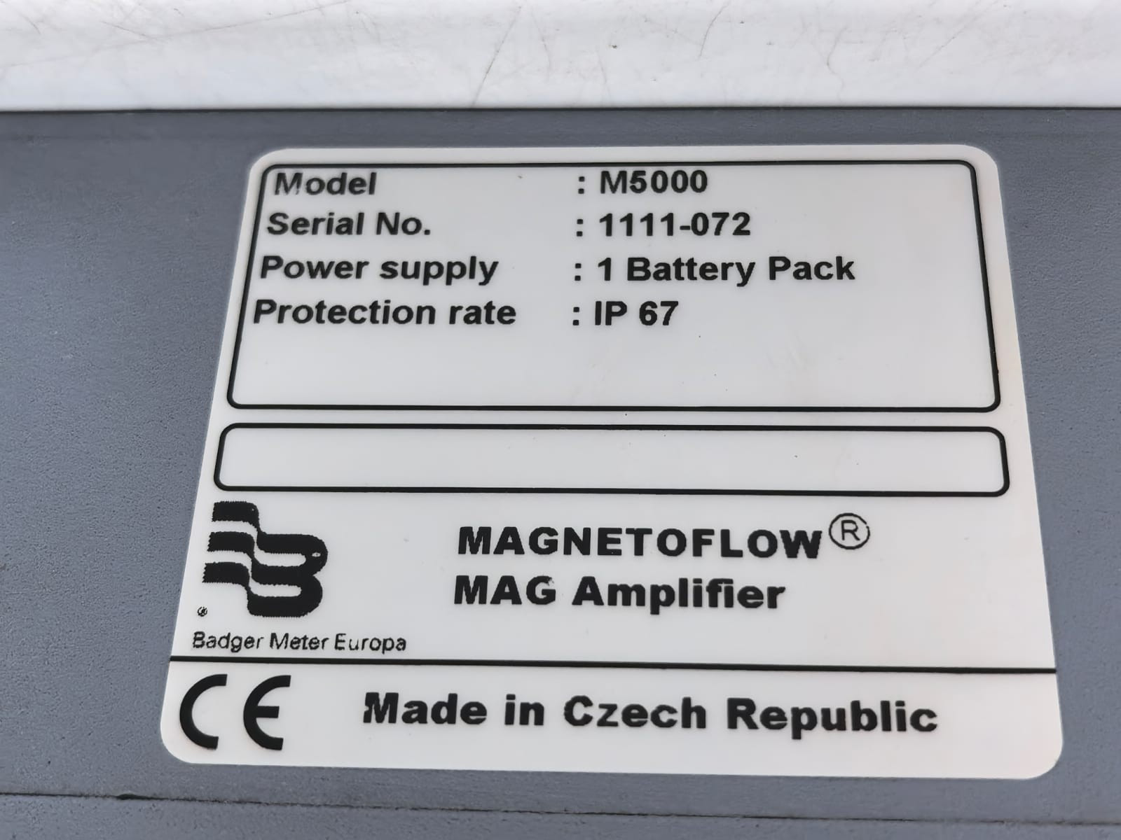 Badger M5000 BADGER METER M5000 MAGNETOFLOW MAG AMPLIFIER DN100 8