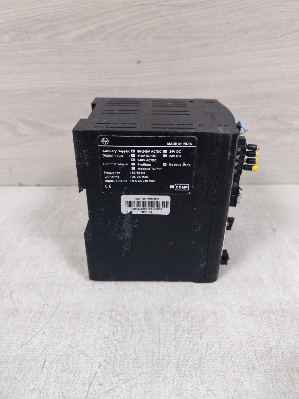 LT MCOMP ZX90034 REV.04 LT MCOMP ZX90034 REV.04 INTELLIGENT MOTOR CONTROL MONITORING &PROTECTION RELAY 10