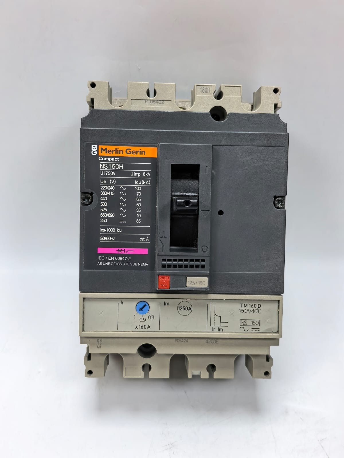 MERLIN GERIN NS160H CIRCUIT BREAKER COMPACT NS100-160-250 N/H/NA