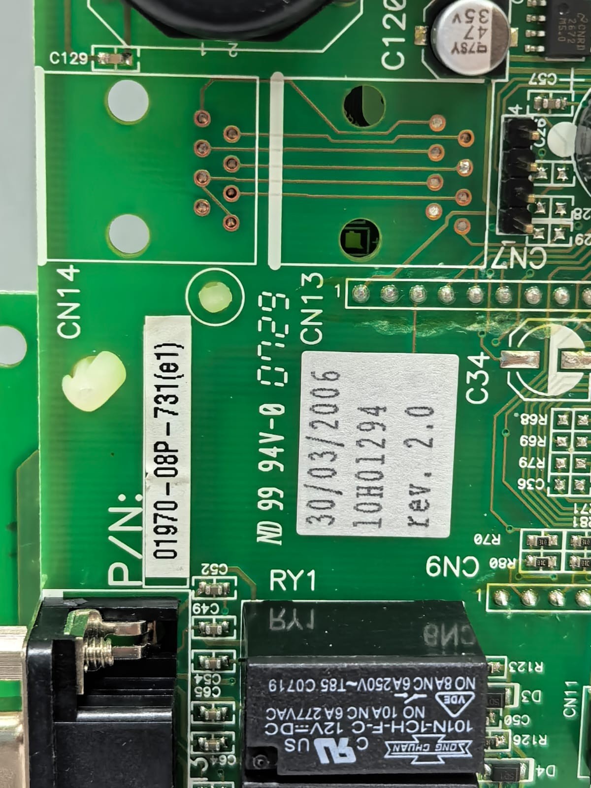 UNKNOWN 01970-08P-731(E1) 098-01977-01/01977-01P-731(E1) LCD PANEL 01970-08P-731(E1) PCB BOARD 4