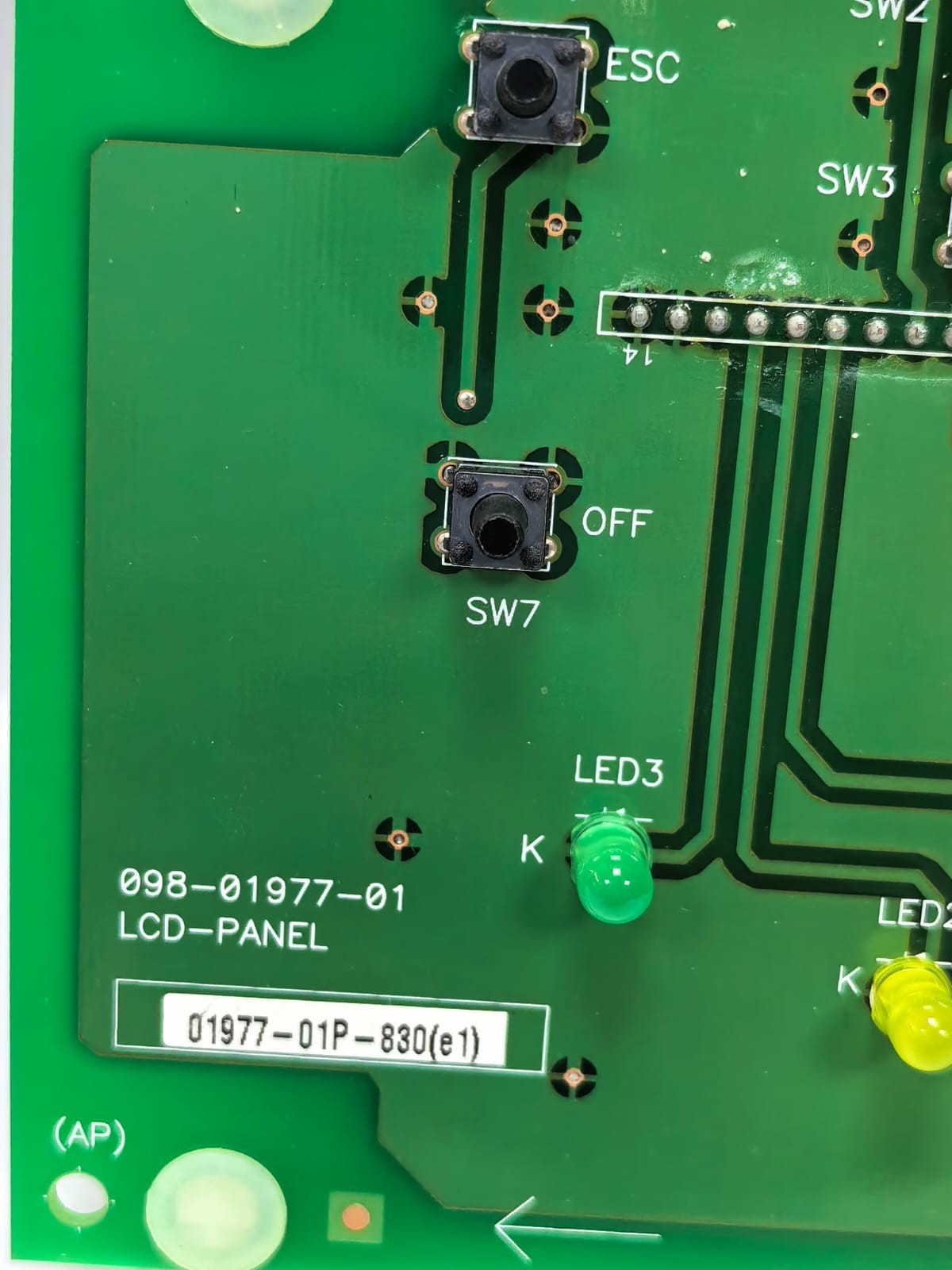 UNKNOWN 01970-08P-830(E1) 098-01977-01/ 01977-01P-830(E1) LCD PANEL 01970-08P-830(E1) PCB BOARD 3