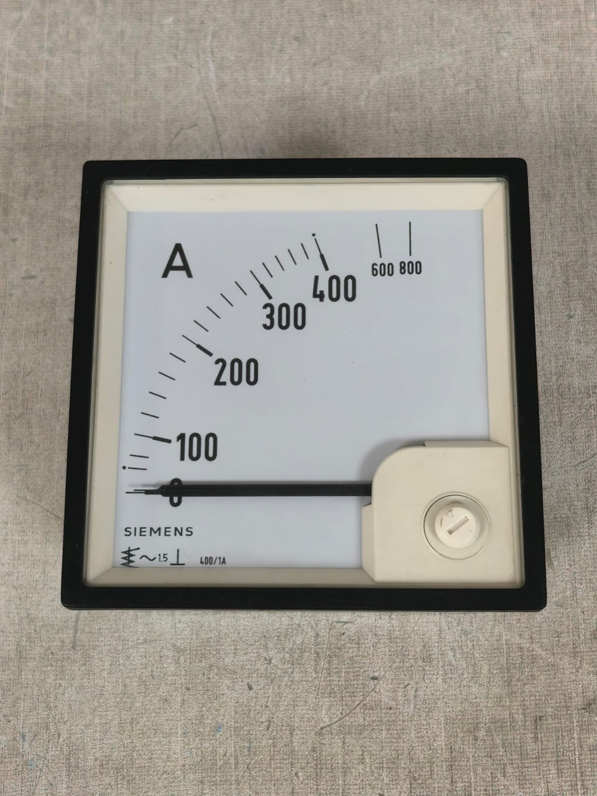SIEMENS 9600000005B JI06090165 SIEMENS 9600000005B JI06090165 ANALOG AMMETER 400/1A 3