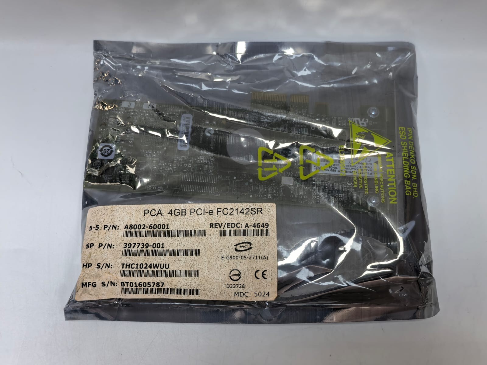 PCI EXPRESS FC2142SR I EXPRESS 397739-001 SPS-BD HBA FC2142SR 4GB PCI-E 2