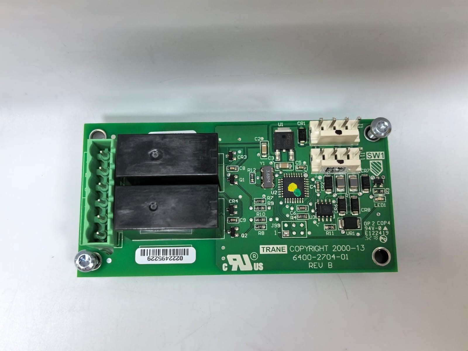 TRANE 6400-2704-01 REV.B DUAL BINARY CIRCUIT BOARD