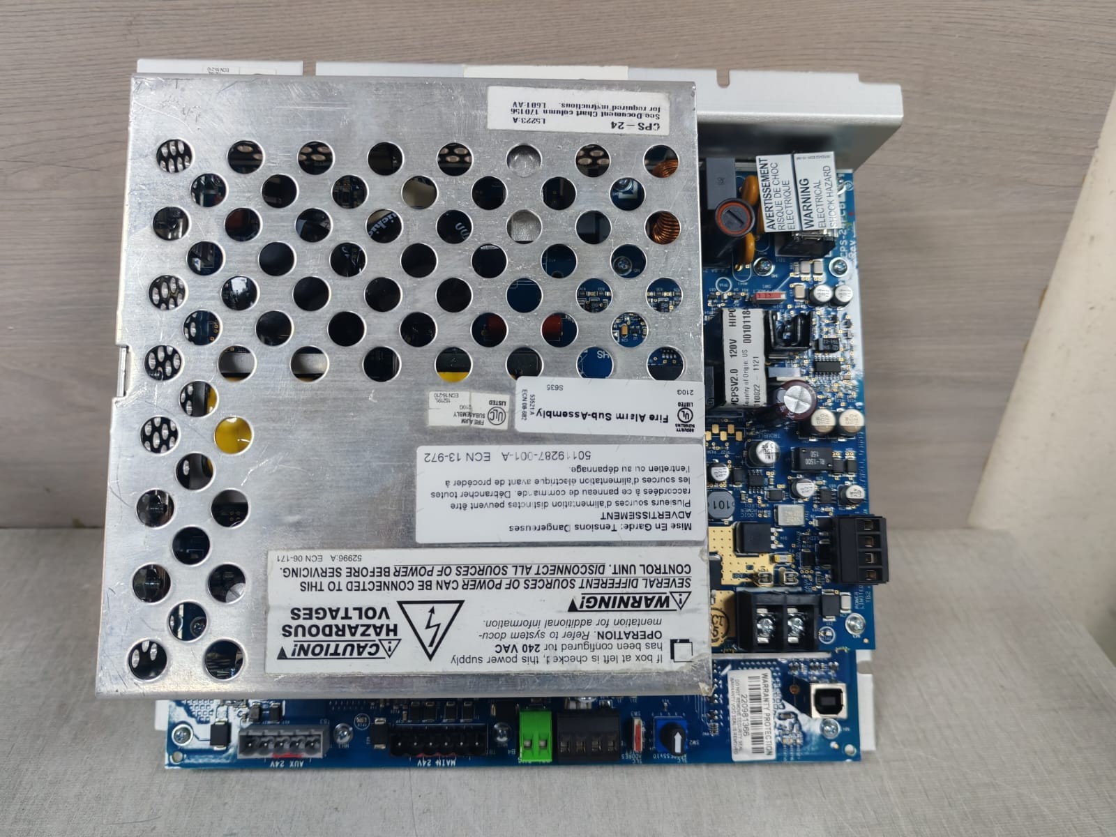 NOTIFIER BY HONEYWELL AMPS-K2PCB REV E / CPS-24PCB REV J POWER SUPPLY
