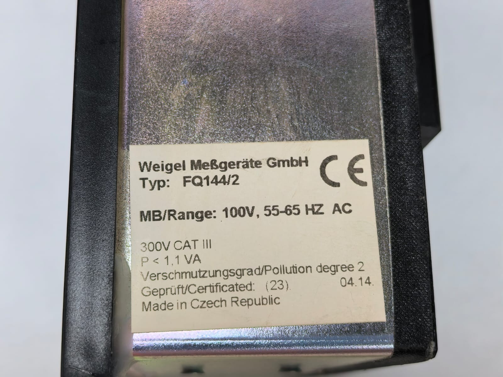 SIEMENS /WEIGEL FQ144/2 SIEMENS /WEIGEL FQ144/2 FREQUENCY METER 2