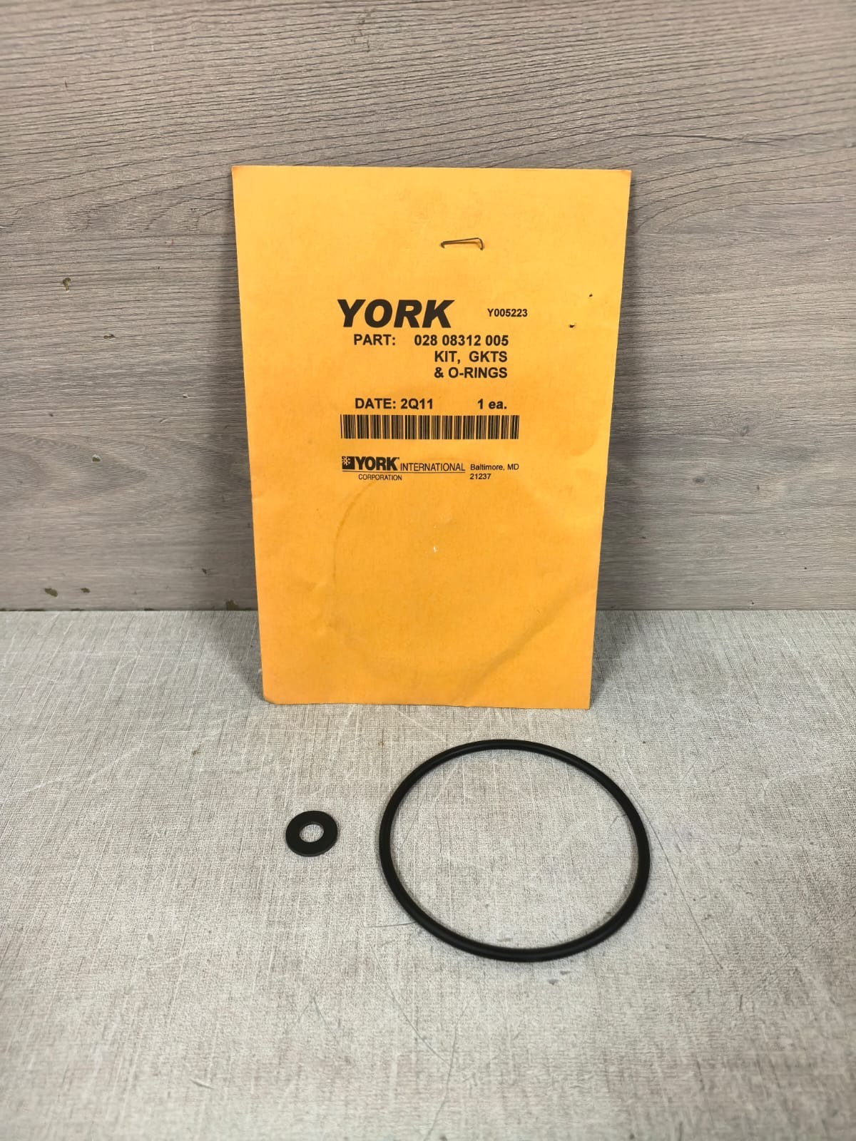 YORK 02808312005 YORK 02808312005 GASKET KIT & O-RINGS 1