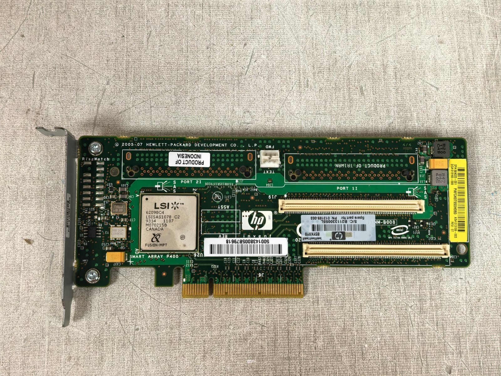 HP 013159-003 REV.OT HP 013159-003 REV.OT SMART ARRAY P400 SAS RAID CONTROLLER CARD 4