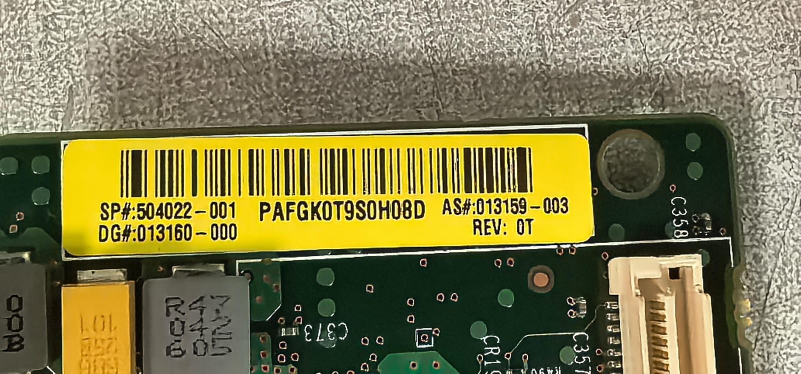 HP 013159-003 REV.OT HP 013159-003 REV.OT SMART ARRAY P400 SAS RAID CONTROLLER CARD 5