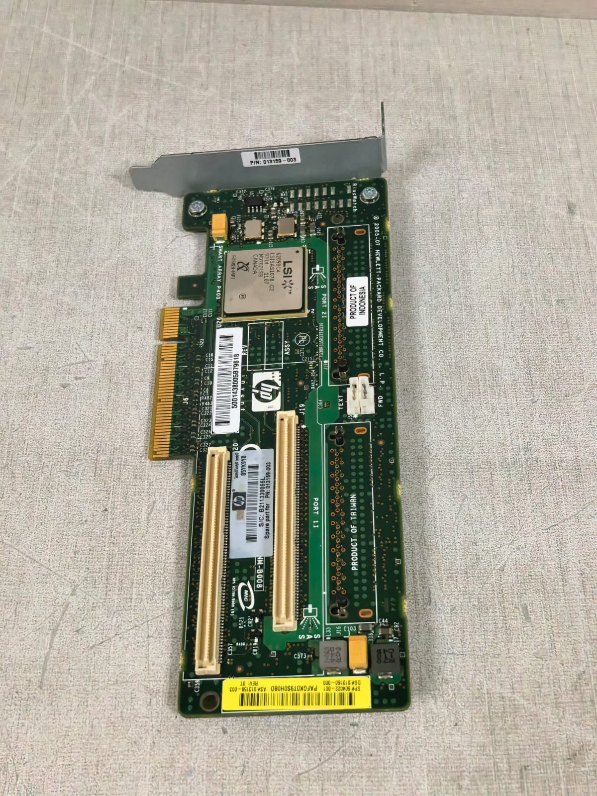 HP 013159-003 REV.OT HP 013159-003 REV.OT SMART ARRAY P400 SAS RAID CONTROLLER CARD 9