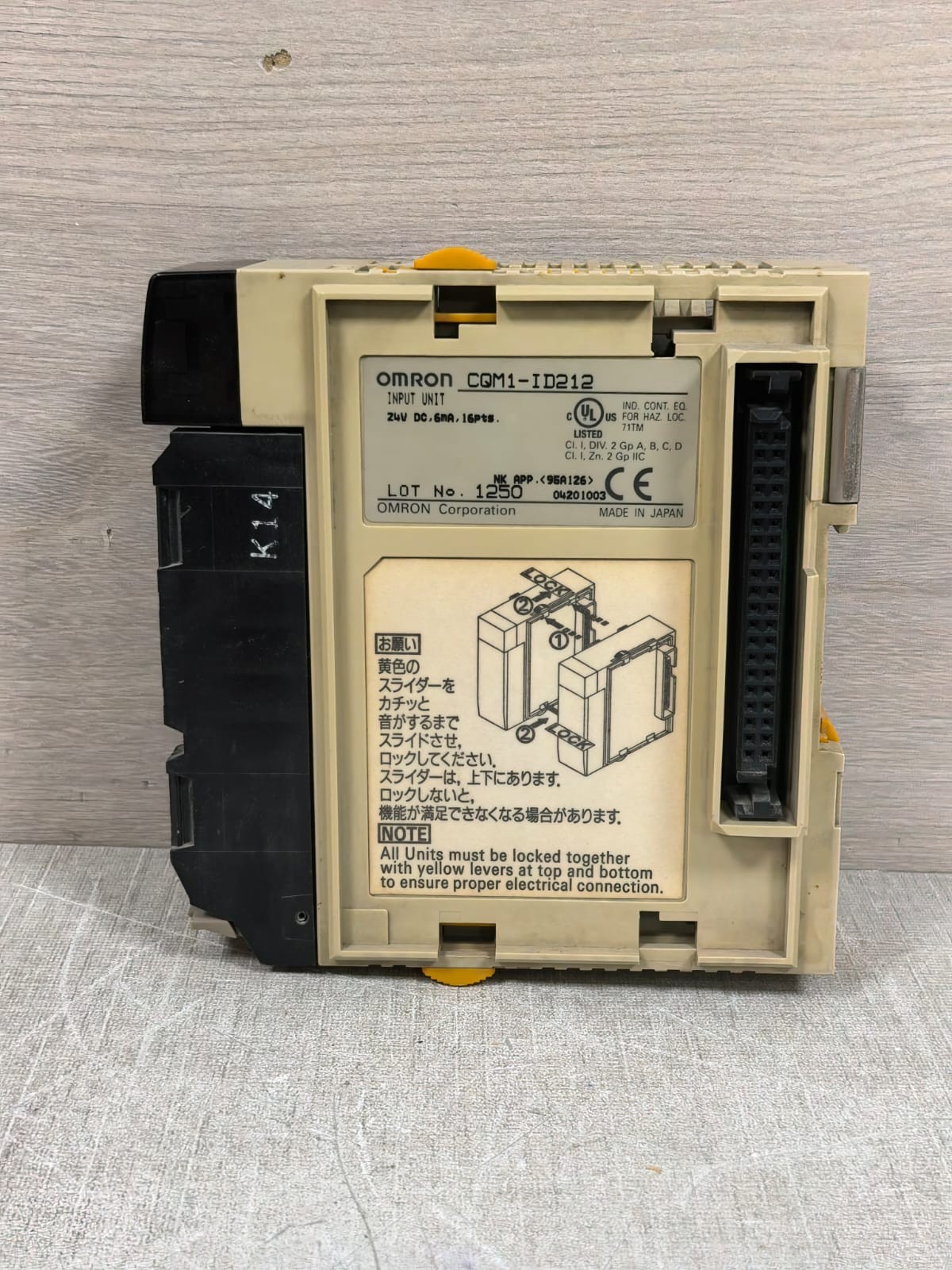 Omron CQM1-ID212 OMRON CQM1-ID212 INPUT UNIT 24VDC 7
