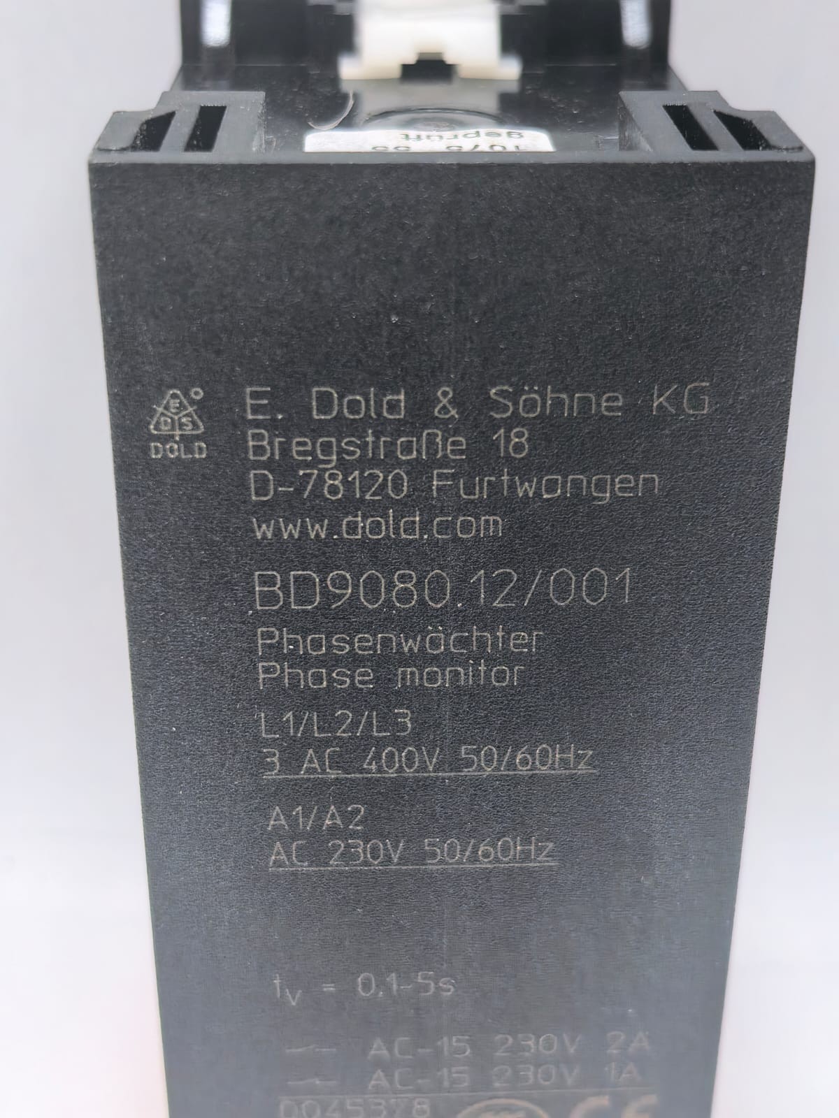 E.DOLD & SOHNE KG BD9080.12/001 E.DOLD & SOHNE KG BD9080.12/001 PHASE MONITOR 4