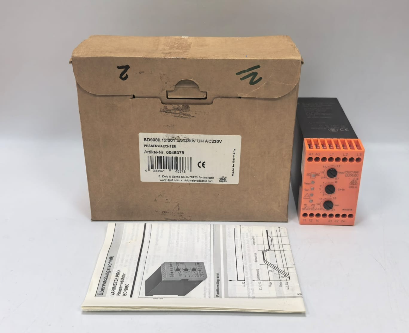 E.DOLD & SOHNE KG BD9080.12/001 E.DOLD & SOHNE KG BD9080.12/001 PHASE MONITOR 1