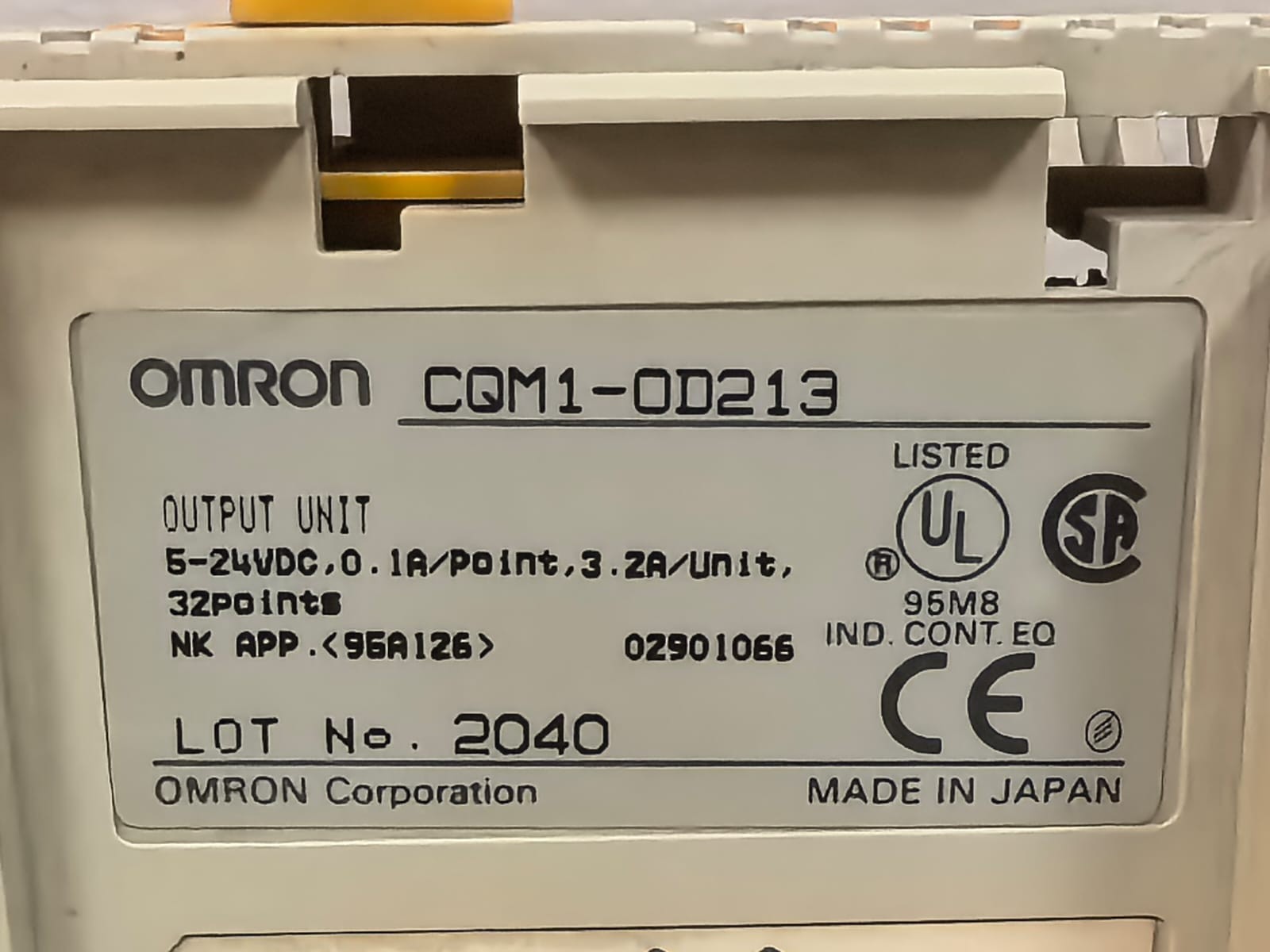 Omron CQM1-OD213 OMRON CQM1-OD213 OUTPUT UNIT CONTROLLER 5