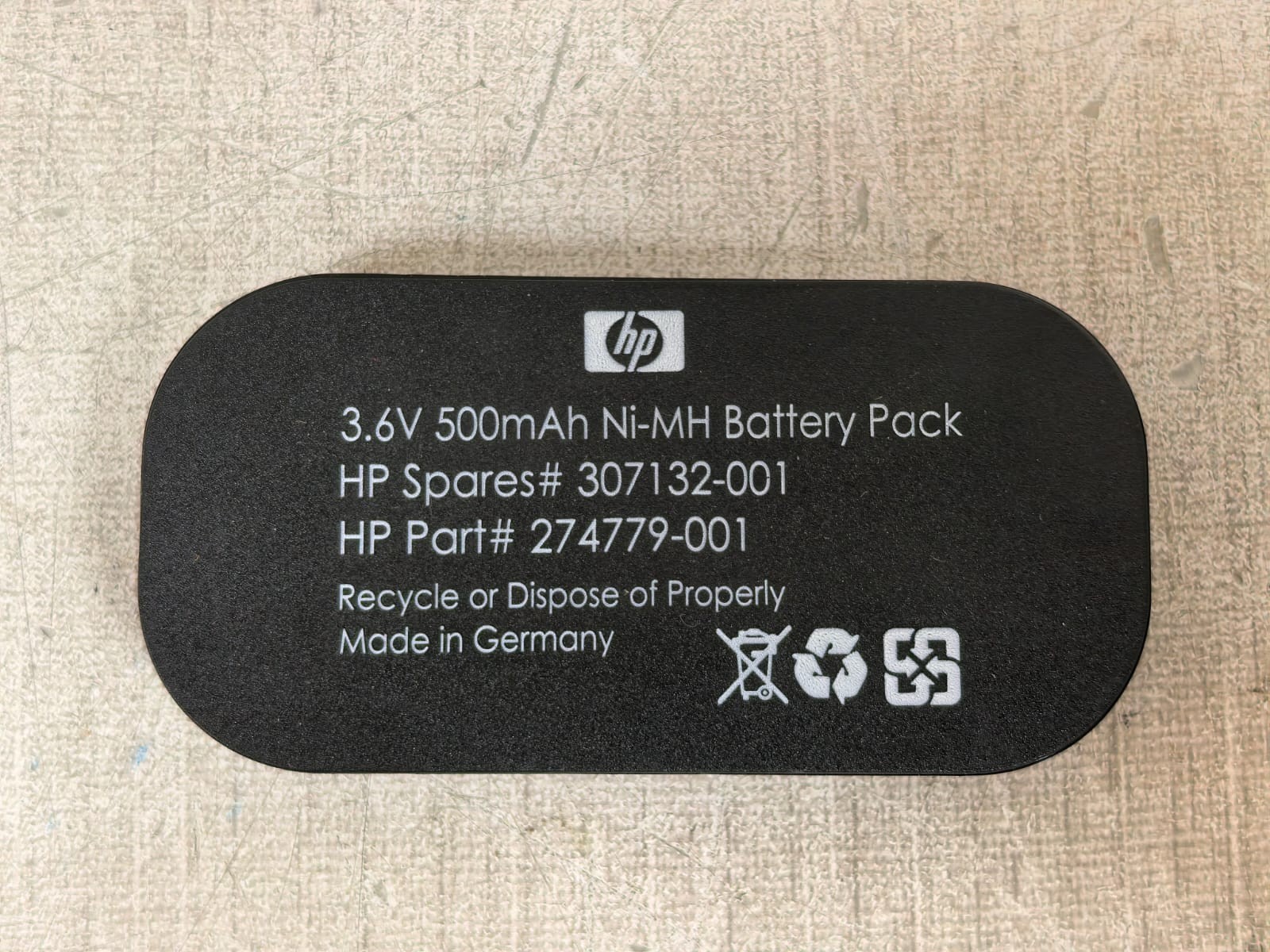 HP 307132-001 274779-001 HP 307132-001 274779-001 NI-MH 3.6V 500MAH BATTERY PACK 7