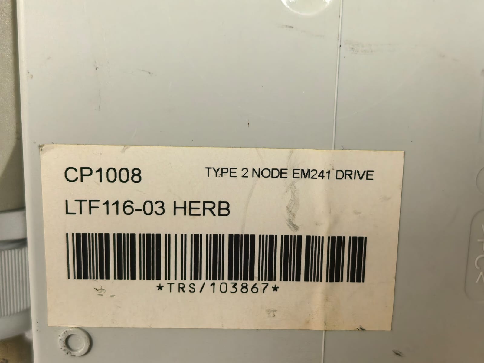 CP1008 TYPE 2 NODE EM241 DRIVE CP1008 LTF116-03 HERB 10