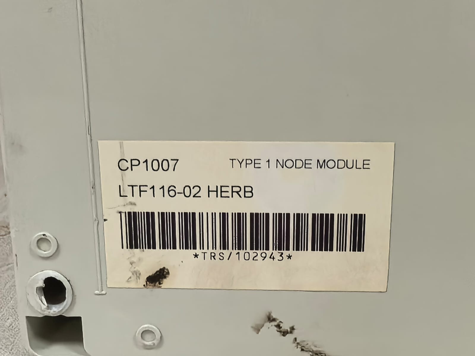 HARTING CP1007 LTF116-02 HARTING CP1007 LTF116-02 HERB TYPE 1 NODE MODULE 8