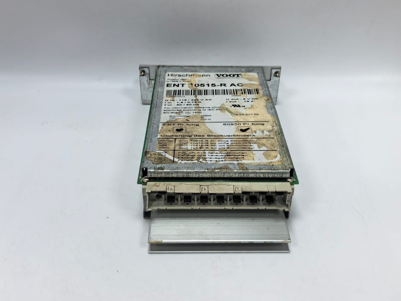 HIRSCHMANN ENT 10515-R AC HIRSCHMANN ENT 10515-R AC POWER SUPPLY MODULE 7