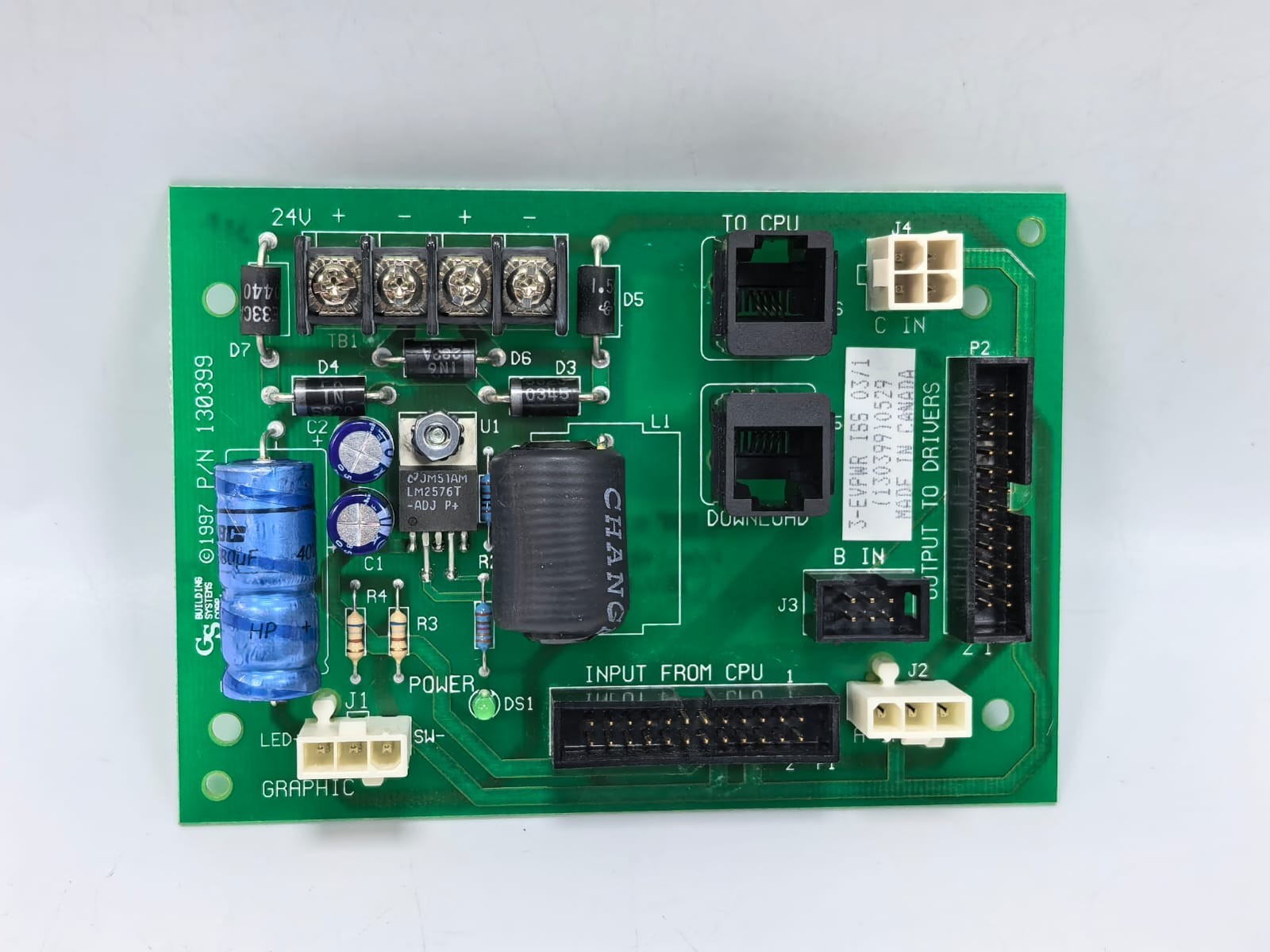 GS BUILDING SYSTEM 3-EVPWR ISS 03/1 130399 GS BUILDING SYSTEM 3-EVPWR ISS 03/1 130399 PCB BOARD 1
