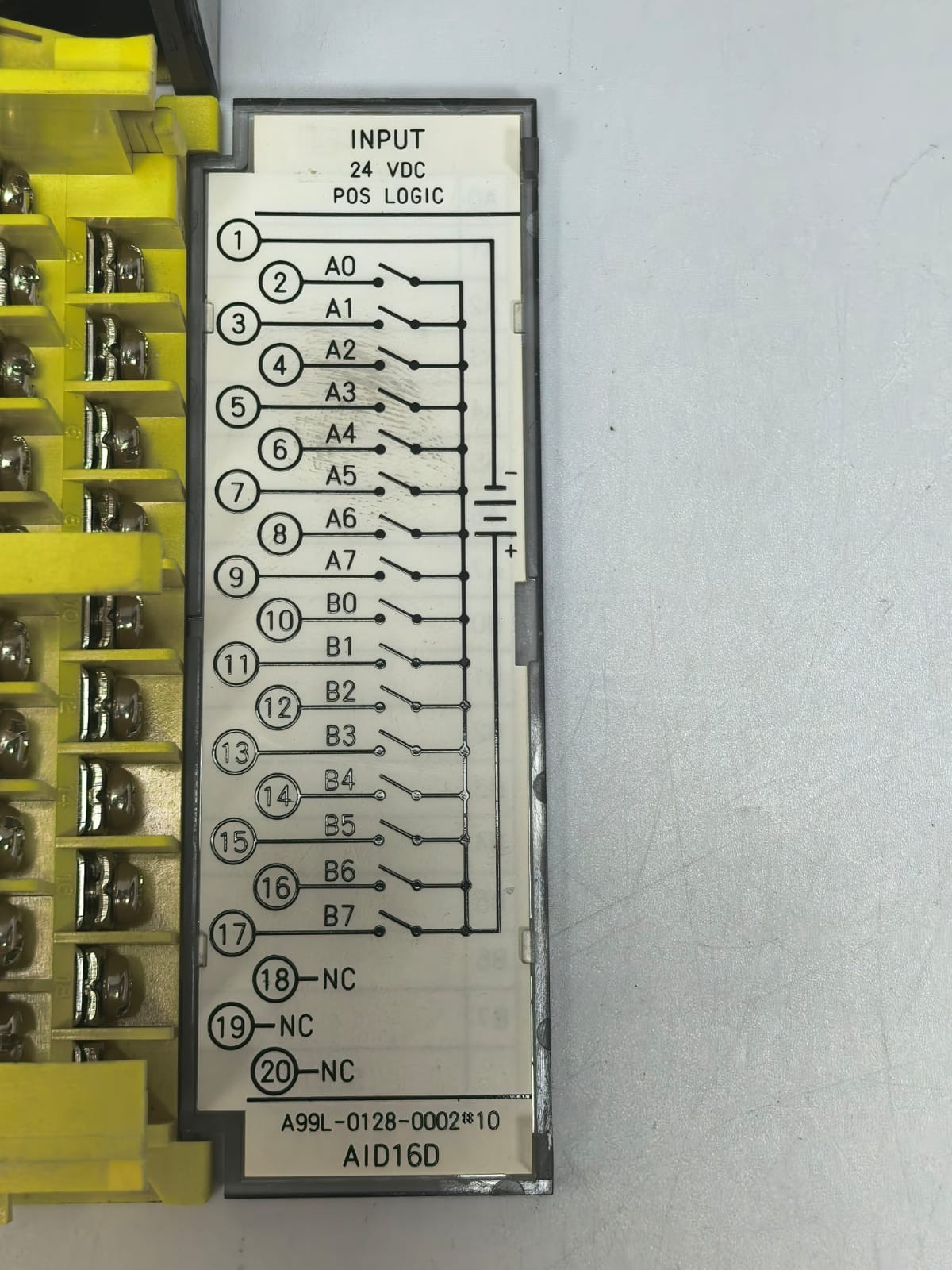 FANUC A03B-0807-C104 FANUC AID16D DIGITAL INPUT MODULE A03B-0807-C104 3