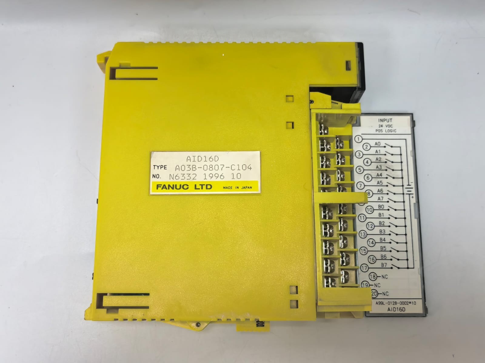 FANUC A03B-0807-C104 FANUC AID16D DIGITAL INPUT MODULE A03B-0807-C104 4