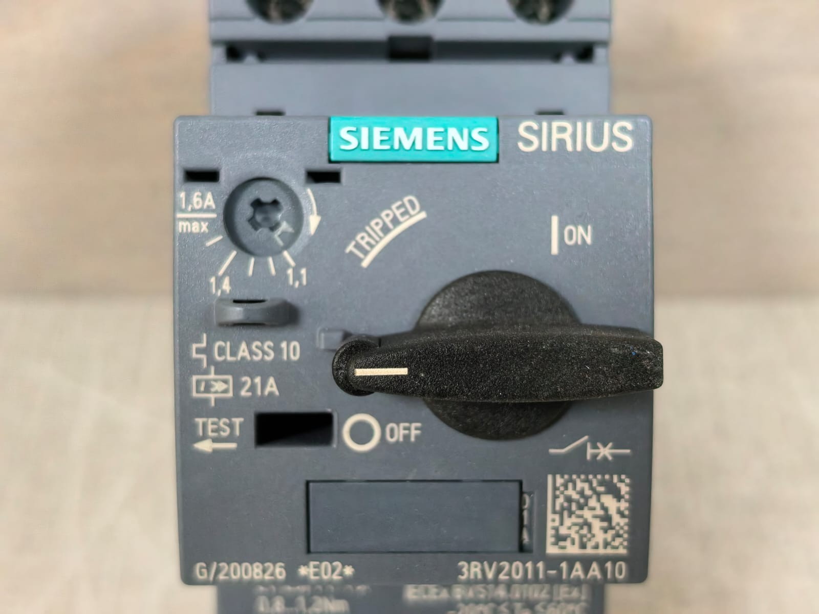 Siemens SIRIUS 3RV2011-1AA10 SIEMENS SIRIUS 3RV2011-1AA10 CIRCUIT BREAKER 3