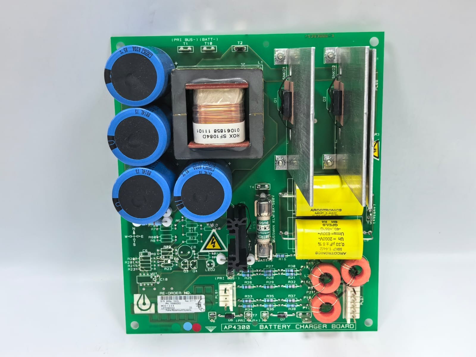 FISHER-ROSEMOUNT SYSTEM 75393202 FISHER-ROSEMOUNT SYSTEM 75393202 AP4300 BATTERY CHARGER BOARD 1