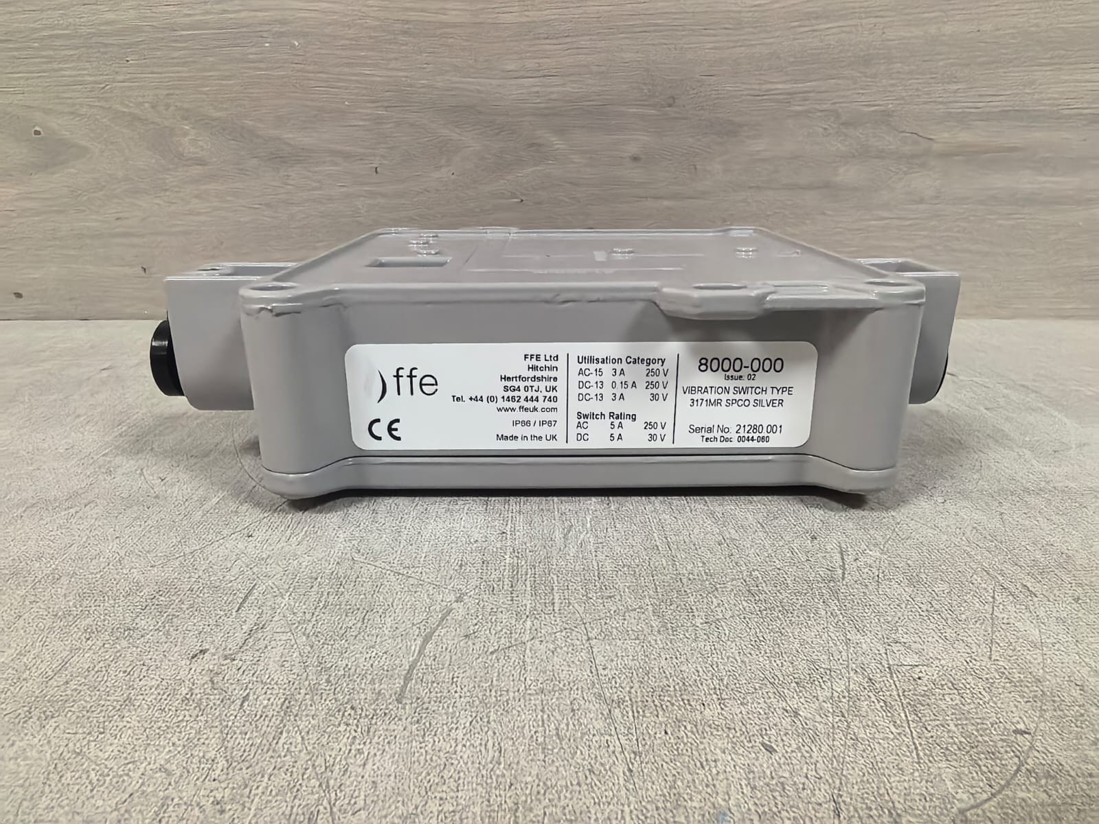 WEATHERPROOF 3171MR SPCO SILVER WEATHERPROOF 3171MR SPCO SILVER VIBRATION SWITCH TYPE 8000-000 FFE 7