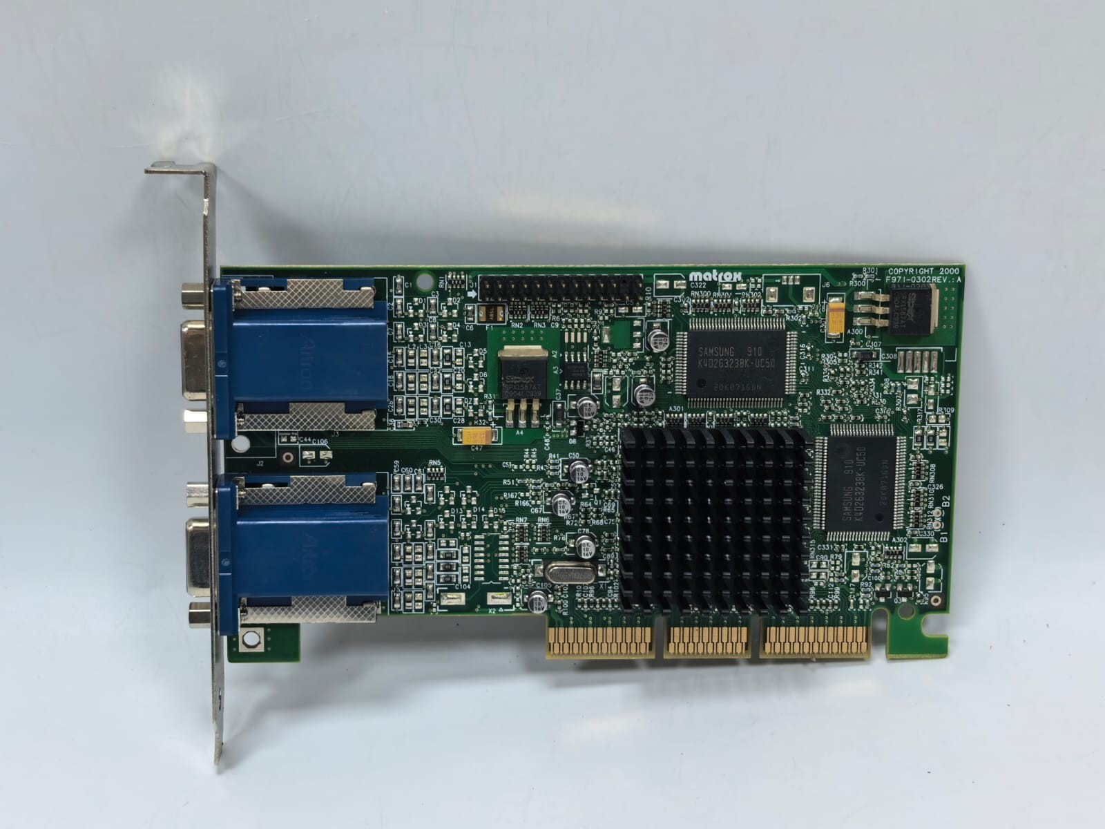 MATROX F971-0302 REV.A P40031D ETON ET866 MATROX F971-0302 REV.A P40031D ETON ET866 DUAL VIDEO GRAPHICS CARD 1