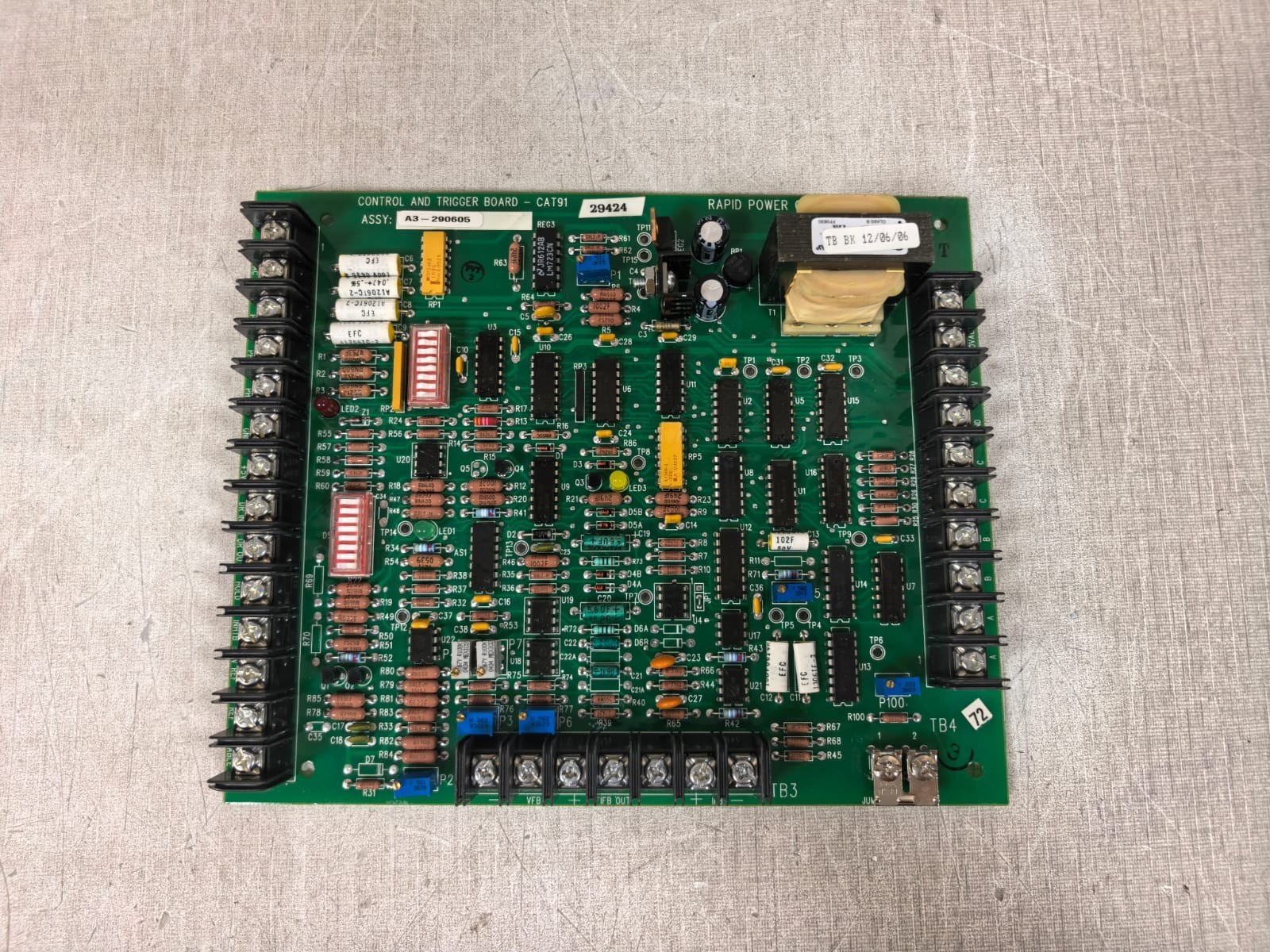 RAPID POWER A3-290605 RAPID POWER CORPORATION A3-290605 CONTROL AND TRIGGER BOARD -CAT91 2