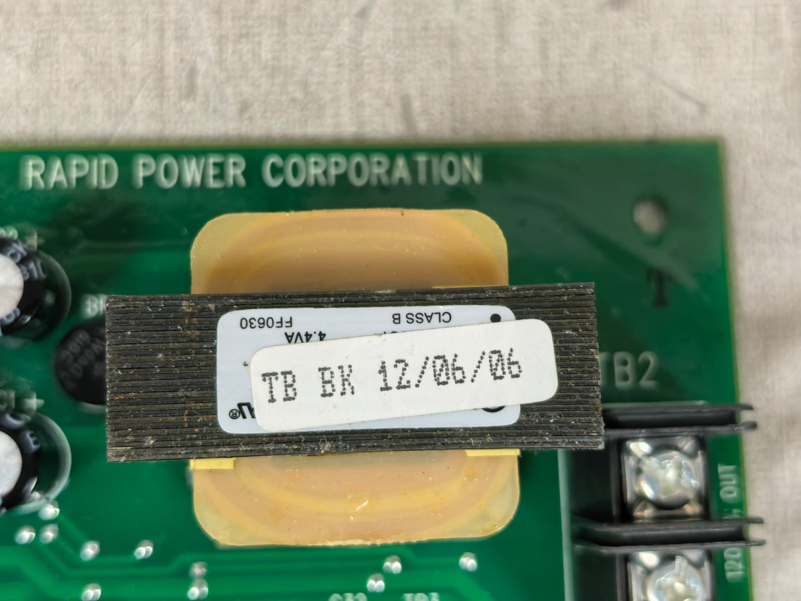 RAPID POWER A3-290605 RAPID POWER CORPORATION A3-290605 CONTROL AND TRIGGER BOARD -CAT91 4