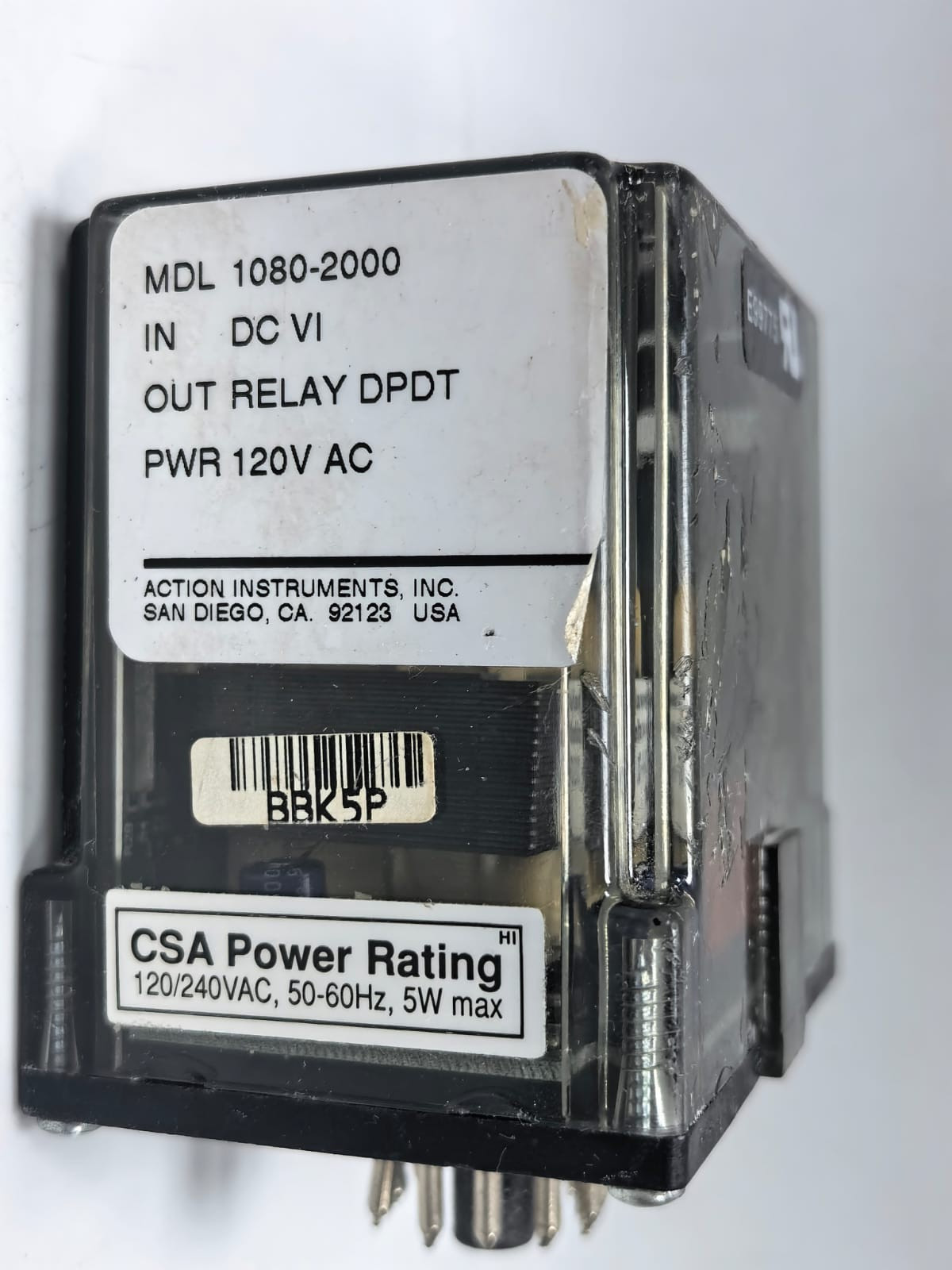ACTION INSTRUMENTS MDL 1080-2000 ACTION INSTRUMENTS MDL 1080-2000 SIGNAL CONDITIONER 2