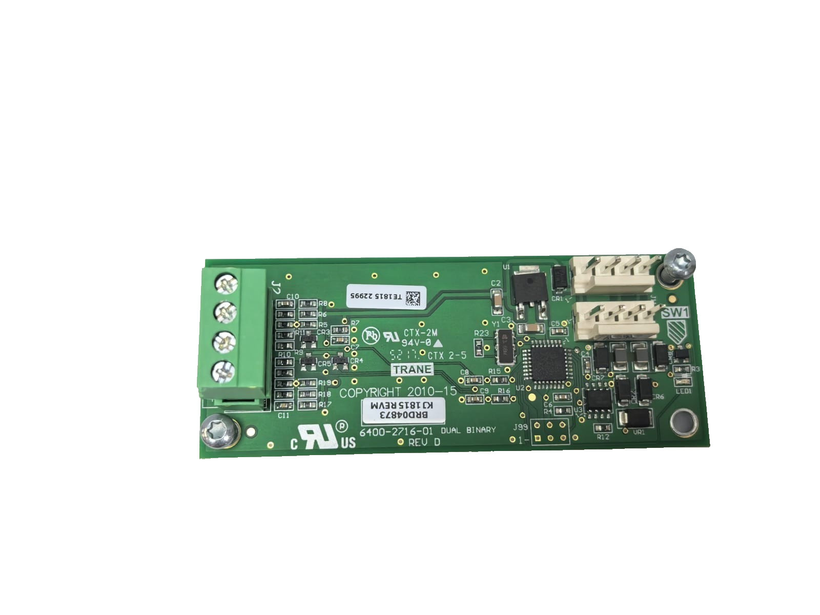 Trane 6400-2716-01 TRANE 6400-2716-01 DUAL BINARY REV D PCB BOARD 1