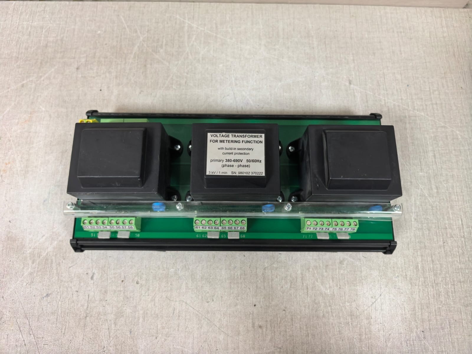 RUFA TRACO BV 411-5032 RUFA TRACO BV 411-5032 VOLTAGE TRANSFORMER FOR METERING FUNCTION 5