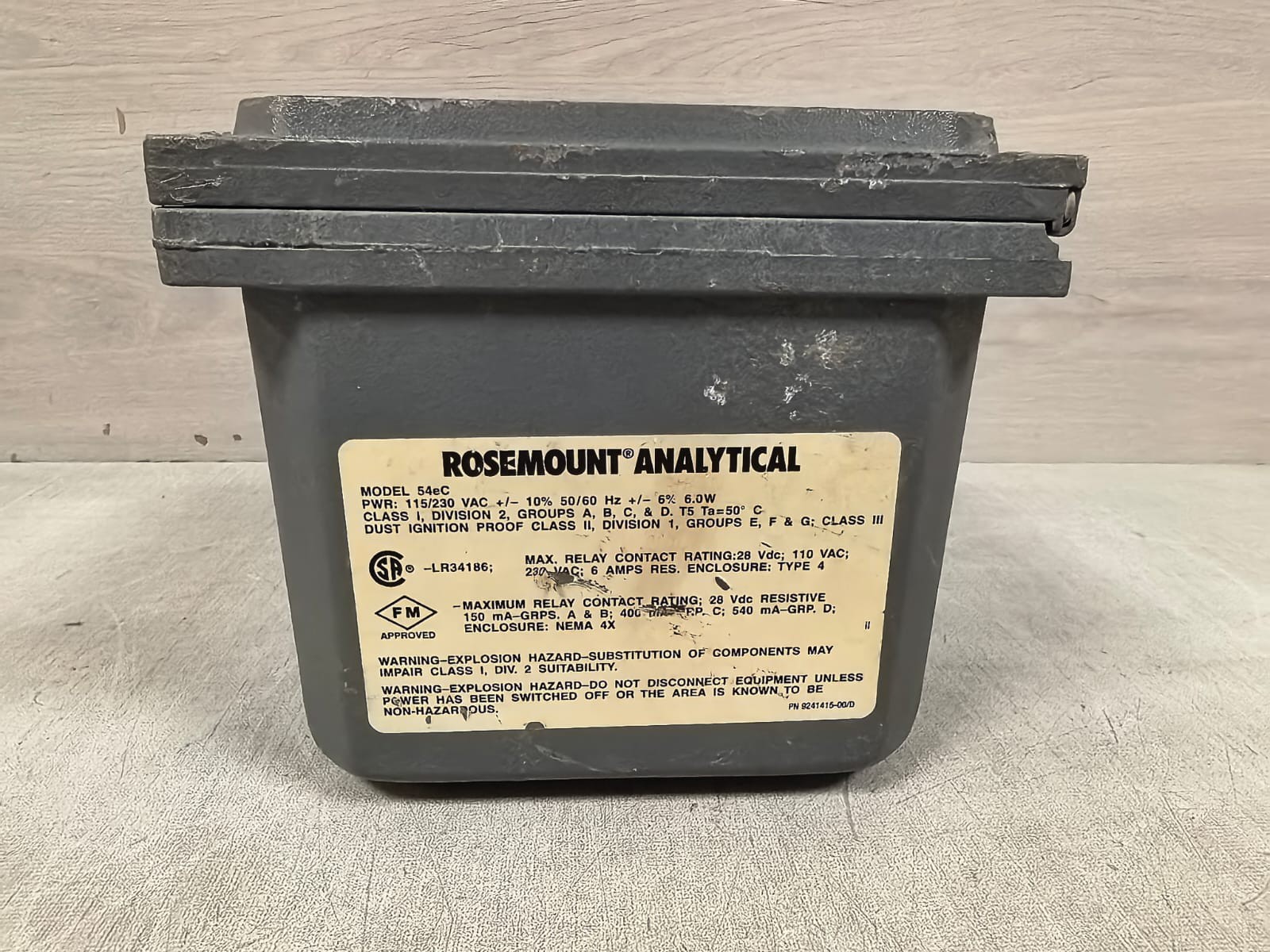 ROSEMOUNT ANALYTICAL 54EC ROSEMOUNT ANALYTICAL 54EC CONDUCTIVITY ANALYZER 5